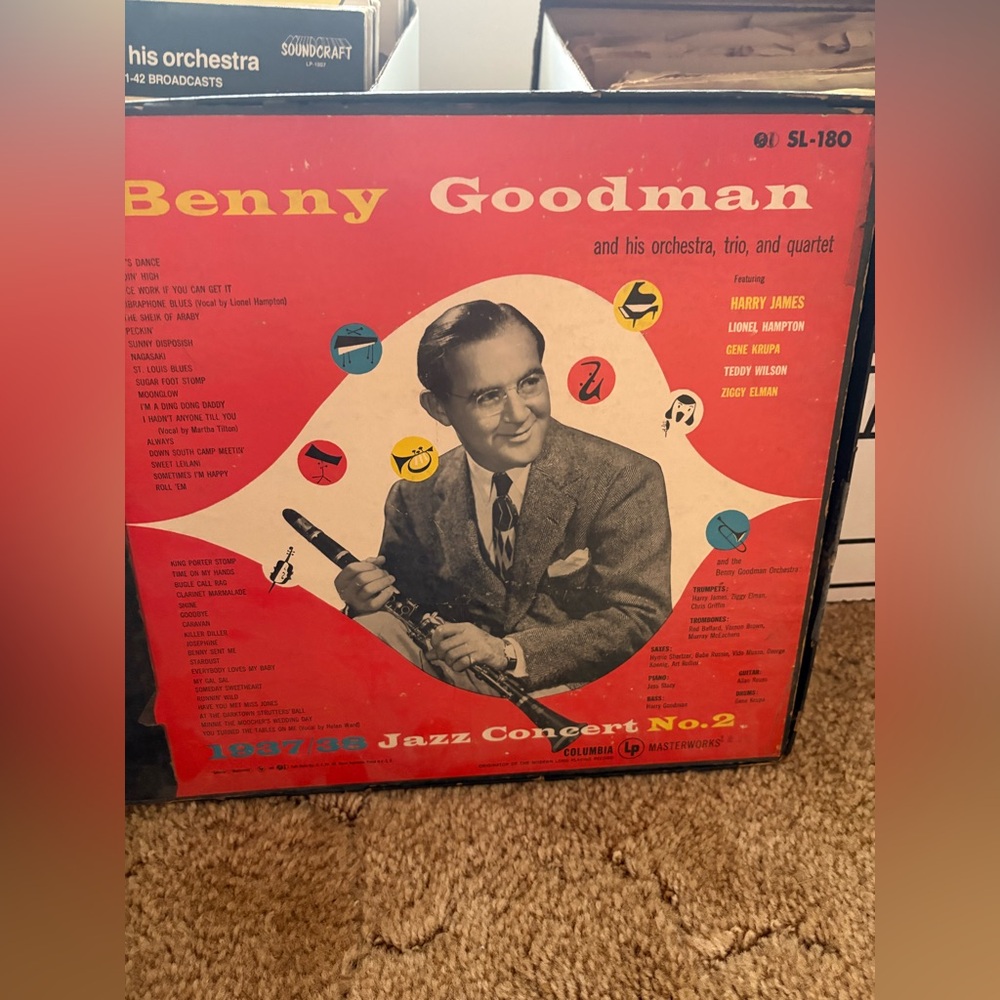 Benny Goodman Jazz Concert No. 2 Vinyl Record